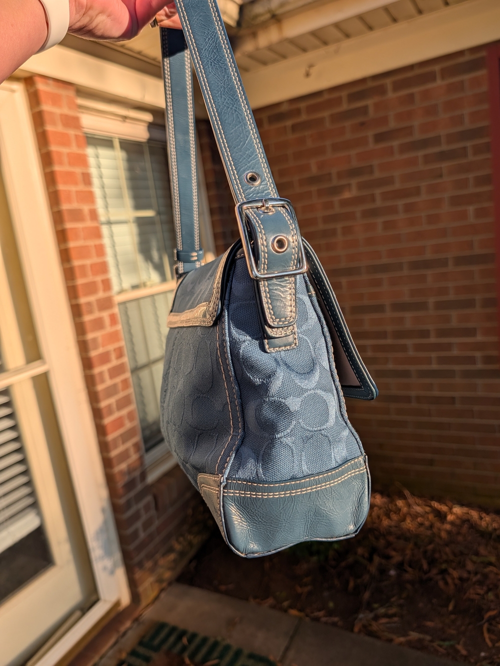 Coach Hampton Signature Flap Bag - Picture 9 of 16